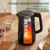 Afbeelding van HOMCOM Waterkoker - Roestvrij staal en kunststof - 21,8L x 15,5B x 26H cm - Zwart