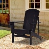 Afbeelding van Outsunny Tuinstoel van Tannenhout 72,5B x 97D x 93H cm - Zwart