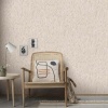 Afbeelding van Erismann Vliesbehang lichtbruin met glitter en spatelstructuur 10301-02