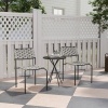 Afbeelding van Outsunny Balkonmeubelset - Staal, Polyester - 46L x 60B x 80H cm - Grijs