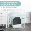 Afbeelding van PawHut kattenbak met houten pootjes - D31-050