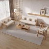 Afbeelding van HOMCOM 2-zits Sofa - Polyester, Gummihout - 123L x 69B x 74H cm - Beige