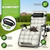 Afbeelding van tillvex® Opvouwbare Ligstoel tot 200kg | Weerbestendig Zonnebed voor Balkon en Tuin