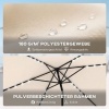 Afbeelding van Outsunny Terrasparasol van polyester en metaal - 289L x 198B x 248H cm - Crème wit