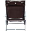 Afbeelding van Outsunny Inklapbare Zonneligstoel met Kussen - Bruin, 137 x 63,5 x 100,5 cm