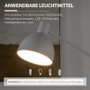 Afbeelding van HOMCOM - Staande lamp met voetschakelaar - Hoogte verstelbaar - Wit