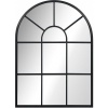Afbeelding van HOMCOM wandspiegel met metalen frame - robuust - zwart