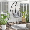 Afbeelding van Outsunny hangstoelframe met haken - 133L x 116B x 195/230H cm