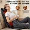 Afbeelding van HOMCOM Nek- en Rugmassager - Leer, Stof - 105L x 45B x 10H cm - Zwart