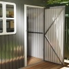 Afbeelding van Outsunny Tuinhuis van staal 211L x 133B x 190H cm - Donkergrijs