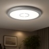 Afbeelding van Ronde LED plafondlamp met achtergrondverlichting, 12W, 1400lm, zilver, 19x2,8 cm