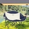 Afbeelding van Outsunny Campingstoel - Metaal, Oxford-stof - 134L x 50B x 92H cm - Blauw