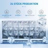 Afbeelding van HOMCOM IJsblokjesmachine 20 kg/24u met 3,2 L Watertank - Zelfreinigend Zwart 25,2 x 36 x 37,1 cm