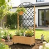 Afbeelding van Outsunny Multifunctionele Tuinbak van Sparrenhout en Staal - 72L x 36B x 168H cm - Bruin
