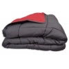 Afbeelding van POYET MOTTE Dekbed, tweekleurig, polyester, grijs/rood, 160 x 220 cm, CALGARY