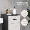 Afbeelding van Kleankin badkamerkast - spaanplaat - 30x30x82 cm - grijs