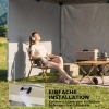 Afbeelding van Outsunny Zijpanelen voor Oxford Paviljoen - 300L x 200B cm - Lichtgrijs