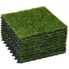 Afbeelding van Outsunny kunstgras - 10-delige set - met afwateringsfunctie - groen