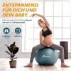 Afbeelding van TRESKO® anti-burst gymnastiekbal 65 cm met luchtpomp (cool-grey-blue)