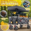 Afbeelding van TRESKO® Opvouwbare bolderkar met dak en koelvak, tot 150 kg belastbaar