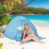 Afbeelding van Outsunny Strandmuschel van polyester, stalen draad - 200L x 150B x 119H cm - Blauw