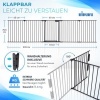 Afbeelding van KIDUKU® Veiligheidshek metaal 300 cm voor huisdieren en kinderen, inklapbaar met deur