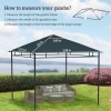 Afbeelding van Outsunny Partytentdak - 298 x 298 cm - Polyester - Donkergrijs