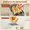 Afbeelding van HOMCOM Waterkoker en Toaster Set 2200 W, 1,7L, 2 sneetjes, 6 bruiningsniveaus, Beige