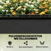 Afbeelding van Outsunny Verhoogde Plantenbak van Kunststof en Metaal - 100L x 49B x 136H cm - Zwart