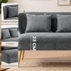 Afbeelding van Homcom Loveseat - Polyester - 117L x 65B x 78,5H cm - Grijs