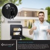 Afbeelding van KESSER® Brievenbus RVS XXL met krantenvak - Wandbrievenbus geborsteld en gepoedercoat inclusief beve