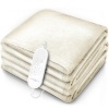 Afbeelding van Sinnlein® pluche warmtedeken 200 x 180 cm crème | elektrische deken met timer en 9 standen