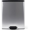 Afbeelding van Curver Decobin Prullenbak - 65L - Rechthoekig - Zilver Metallic
