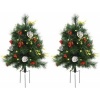 Afbeelding van HOMCOM Kunststof Kerstboom met Metaal Ø33 x 75H cm Groen