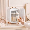 Afbeelding van HOMCOM Mini Koelkast van Kunststof en Glas - 24,3L x 19,4B x 35,6H cm - Wit