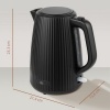 Afbeelding van Homcom waterkoker - Kunststof - 21,4L x 15,6B x 23,3H cm - Zwart
