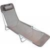 Afbeelding van Outsunny Inklapbaar Ligbed met Kussen en 5 Posities - Bruin Tuinligbed