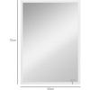 Afbeelding van Homcom wandspiegel - MDF/glas - 50L x 2B x 70H cm - wit