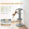 Afbeelding van PawHut Kattenboom van Spaanplaat, Ø48 x 103,5 cm, Lichtgrijs