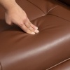 Afbeelding van HOMCOM Relaxstoel Kunstleer, Schuim - L78 x B87 x H100 cm - Bruin