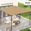 Afbeelding van Outsunny vervangend partytentdak, polyester zonbescherming, beige 3 x 3 m
