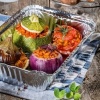 Afbeelding van Aluminium bakjes met deksel - set van 100 - 260 ml - voor maaltijden - kapsalon