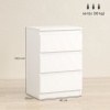 Afbeelding van HOMCOM Nachtkastje MDF 40L x 30B x 59,5H cm Wit