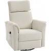 Afbeelding van Homcom Elektrische Relaxfauteuil - Stof ,Meerlaags Hout - Crèmewit 91x78x105 cm