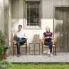 Afbeelding van Outsunny Rattan Bistroset - Staal, PE-Rattan - 54L x 66B x 76H cm - Geel