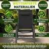 Afbeelding van tillvex® Tuinstoel Hoge Rug met Armleuningen & Neksteun | Inklapbare, Weerbestendige Campingstoel