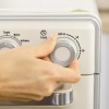 Afbeelding van HOMCOM mini-oven 20L, 5-in-1 pizzaoven met bakplaat, frituurmand en timer, crèmewit