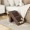 Afbeelding van PawHut Huisdiertrap van Kunststof, EVA - 50L x 30,5B x 36,5H cm - Bruin