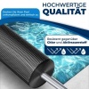 Afbeelding van KESSER® Zwarte ronde solarfolie voor zwembad - 120 µm, op maat knipbaar - Ø 488 cm