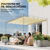 Afbeelding van Outsunny vervangend waterdicht dak voor 3x3 m pergola, crème wit, 250 x 255 cm